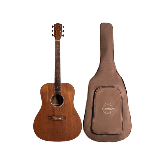 Guitarra Acústica Bamboo Ga-41-mahogany Con Funda