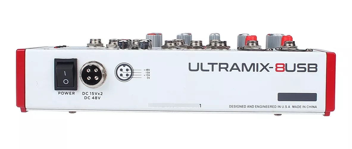 Mezcladora Estéreo Analóga 8 Canales Ultramix-8usb Lite Tek