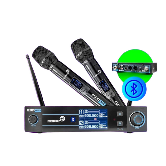 PRO400 Super Bright & Loud Micrófono inalámbrico Bluetooth